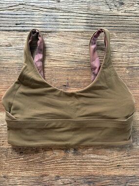 lululemon Brown Camo Reversible Align Bra